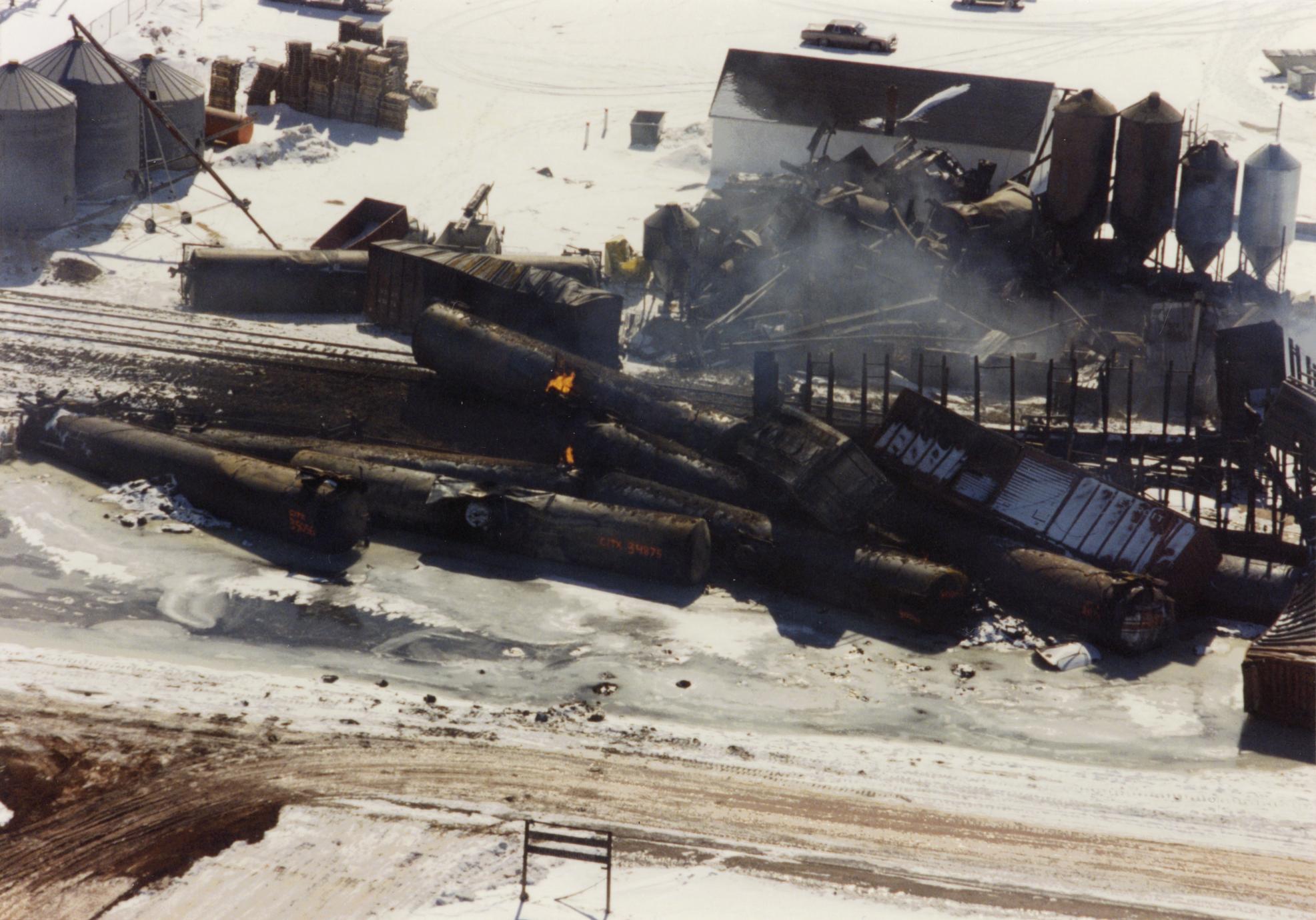 ‎Weyauwega train derailment UWDC UWMadison Libraries