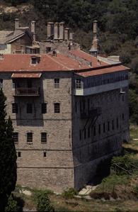 View of the Karakallou monastery
