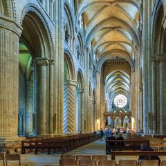 Durham Cathedral nave looking east
