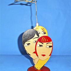Flapper heads hat stand