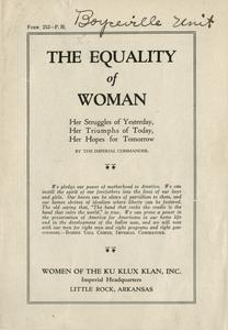 The equality of woman