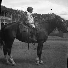 Frederic Leopold on horseback