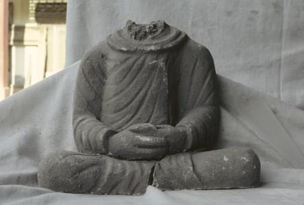 NG386, Stucco Torso of a Buddha Image