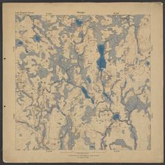 Geological map of area west of Michigamme, Baraga and Iron Counties, Michigan