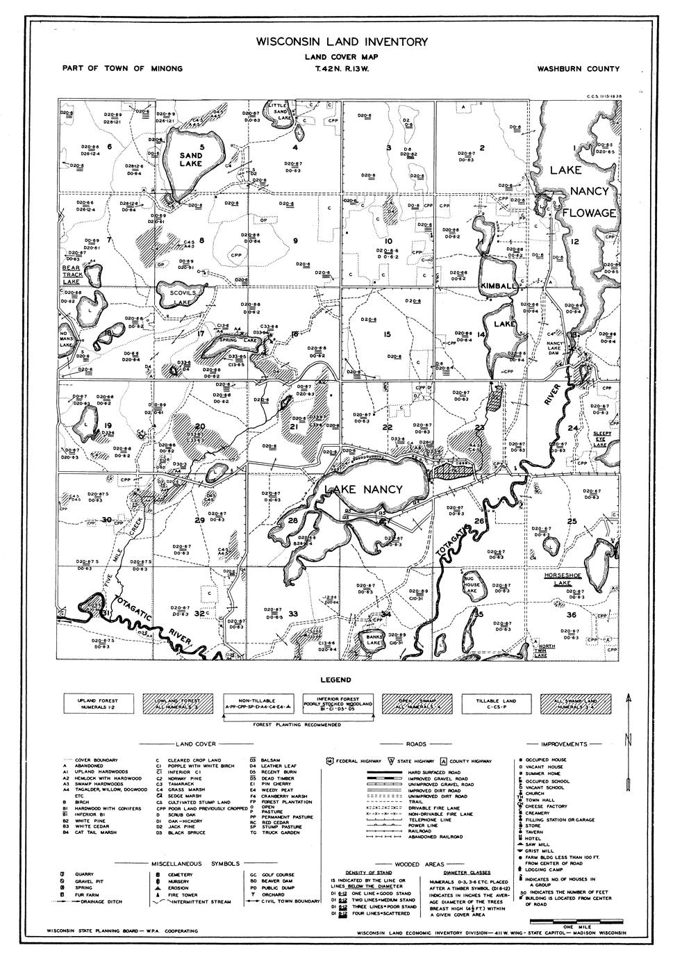 ‎Part of town of Minong UWDC UWMadison Libraries