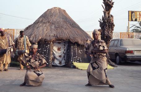 Woman dancers at masquerade