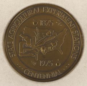 State Experiment Stations Centennial 1875-1975 medal and case