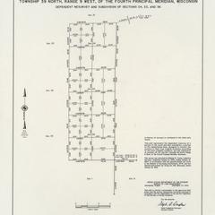 [Public Land Survey System map: Wisconsin Township 39 North, Range 09 West]