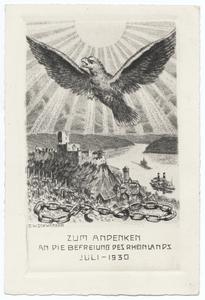 Zum Andenken an die Befreiung des Rheinlands, Juli 1930