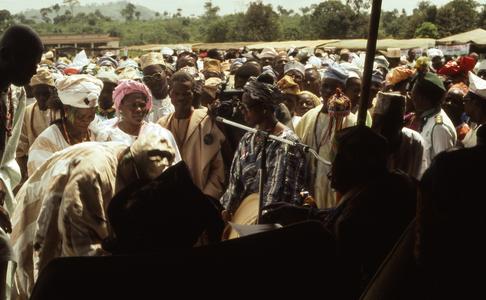 People gathering for the Ijebu-Jesa Day chieftaincy celebration