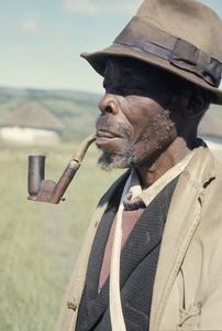 People of South Africa : Xhosa man with pipe
