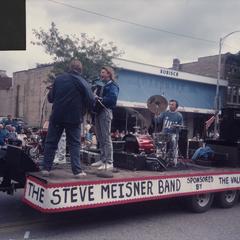 Steve Meisner Band on parade float