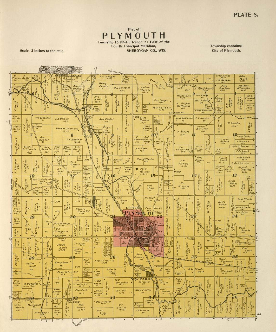Illustrated historical atlas of Sheboygan County Full view UWDC