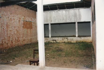 Courtyard of former prison in Boko