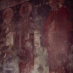 Frescos at the trapezon of Philotheou