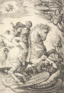 St. George on Horseback Slaying the Dragon