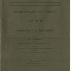 Reconnoissance soil survey of north part of north central Wisconsin