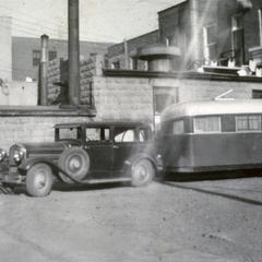 Peters Brothers car and touring trailer