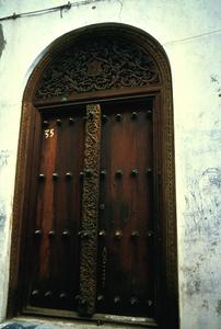 Front Door on Zanzibar, Studded with Brass