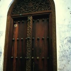 Front Door on Zanzibar, Studded with Brass