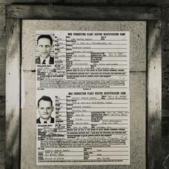 MacWhyte employee ID cards during World War II