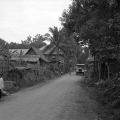 Street in Luang Prabang, JMH jeep in background