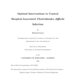 Optimal Interventions to Control Hospital-Associated Clostridioides difficile Infection