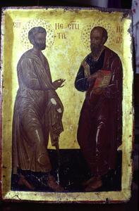 Icon of Apostles Peter and Paul at Xenophontos