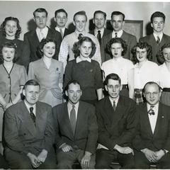 Stoutonia student newspaper staff photograph