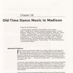 Old-time dance music in Madison