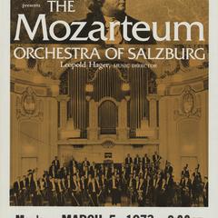 The Mozarteum Orchestra concert poster