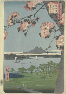 Suijin Grove and Massaki on the Sumida River, no. 35 from the series One-hundred Views of Famous Places in Edo