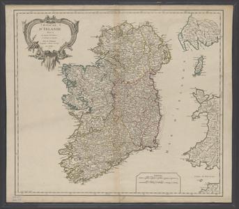 Royaume d'Irlande  : divisé en ses quatre provinces et sub-divisé en countés
