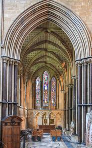 Worcester Cathedral interior Lady Chapel north aisle