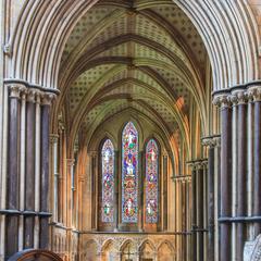 Worcester Cathedral interior Lady Chapel north aisle