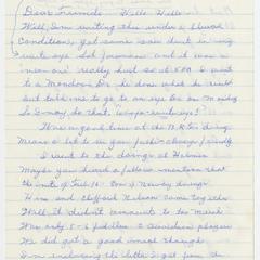 Letter to Bob Andresen, March 1985