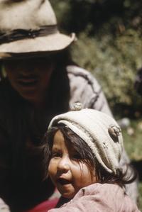 Indian child at camp above Chalhuanca