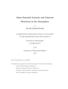 Moist Potential Vorticity and Coherent Structures in the Atmosphere