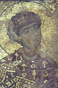 Mosaic icon of St. George at Xenophontos
