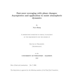 Fast-wave averaging with phase changes: Asymptotics and application to moist atmospheric dynamics