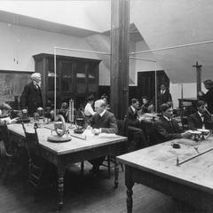 Science class in Old Main
