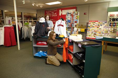 Bookstore employees set up shop