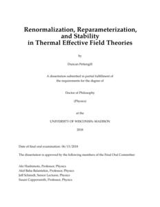 Renormalization, Reparameterization, and Stability in Thermal Effective Field Theories