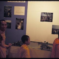 French exhibit with monk viewers