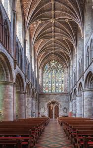 Hereford Cathedral nave looking west