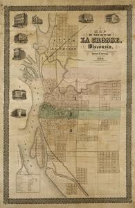 Map of the city of La Crosse, Wisconsin