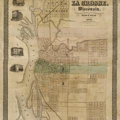 Map of the city of La Crosse, Wisconsin
