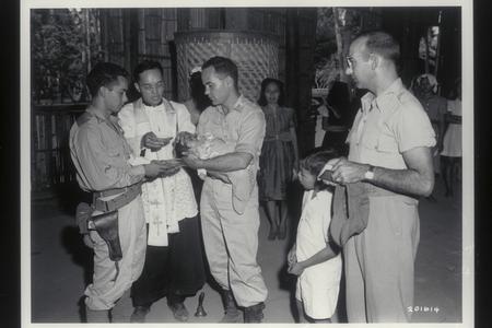 Baptismal rite, Luzon, 1945