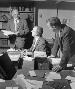 Merle Curti, Prof. Irvin Wyllie, and Robert Brubaker