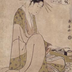The Confession of the Courtesan Takao, from a series of Heroines in Celebrated Scenes from Kabuki Plays
